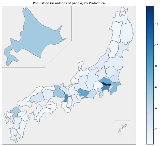 Tokyo has the largest population